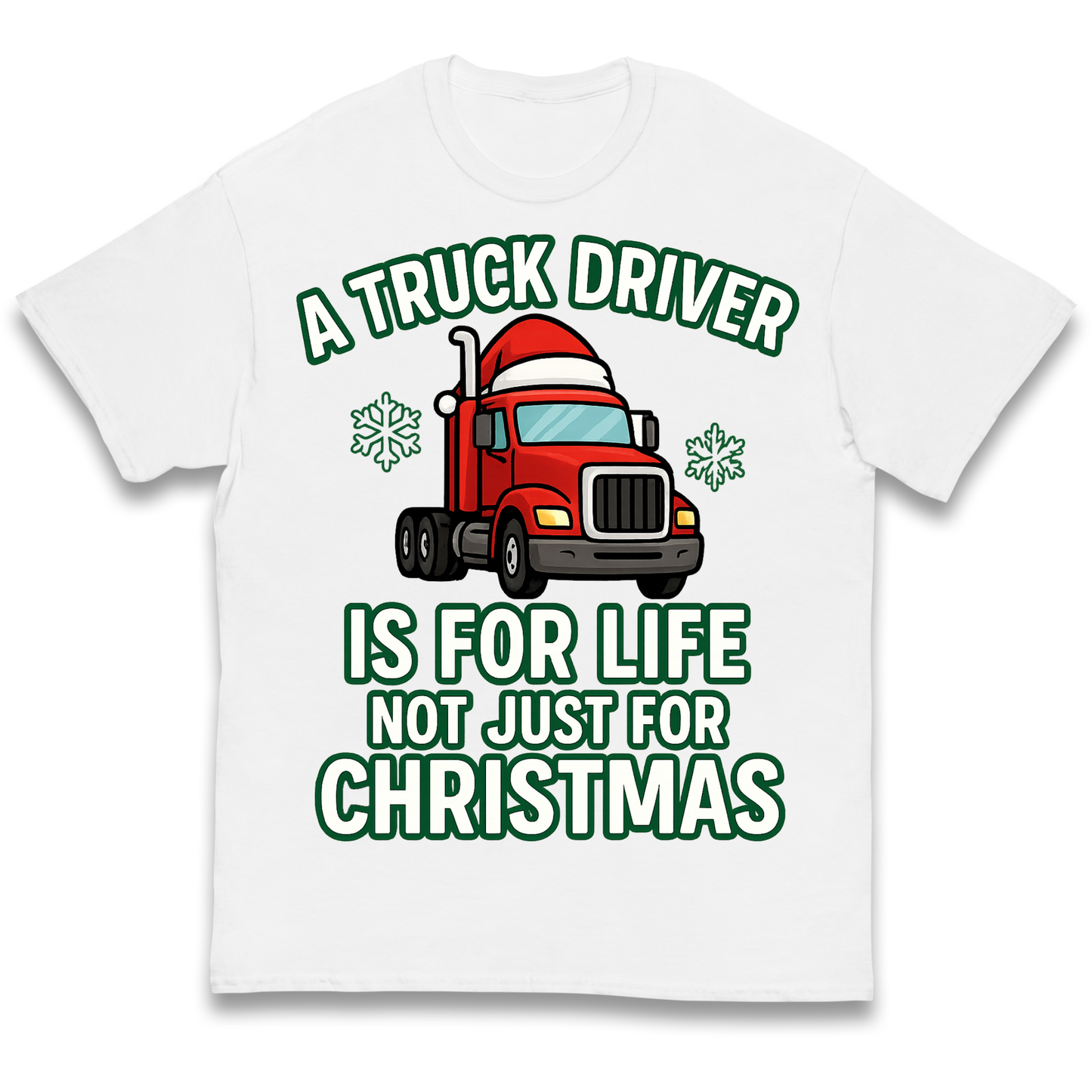 Truck Driver Christmas Kids T Shirt