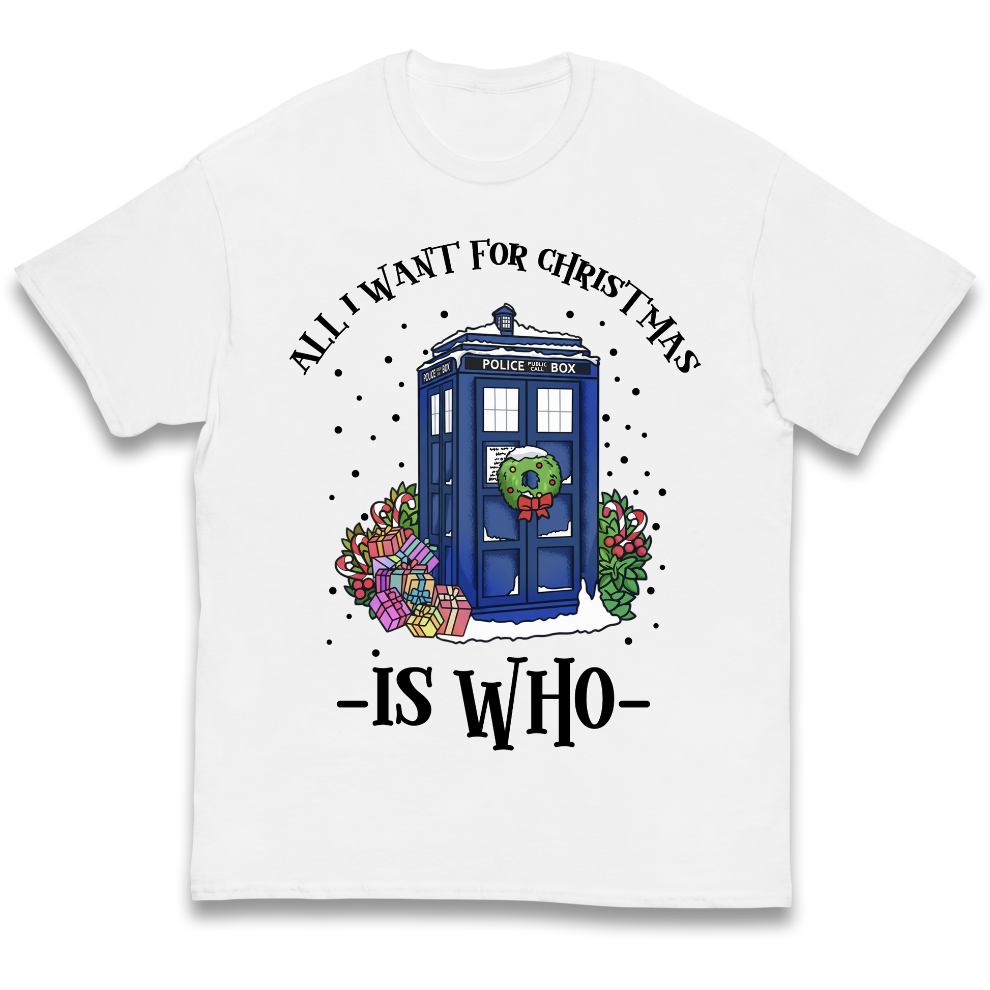 Dr Who Christmas kids t shirt