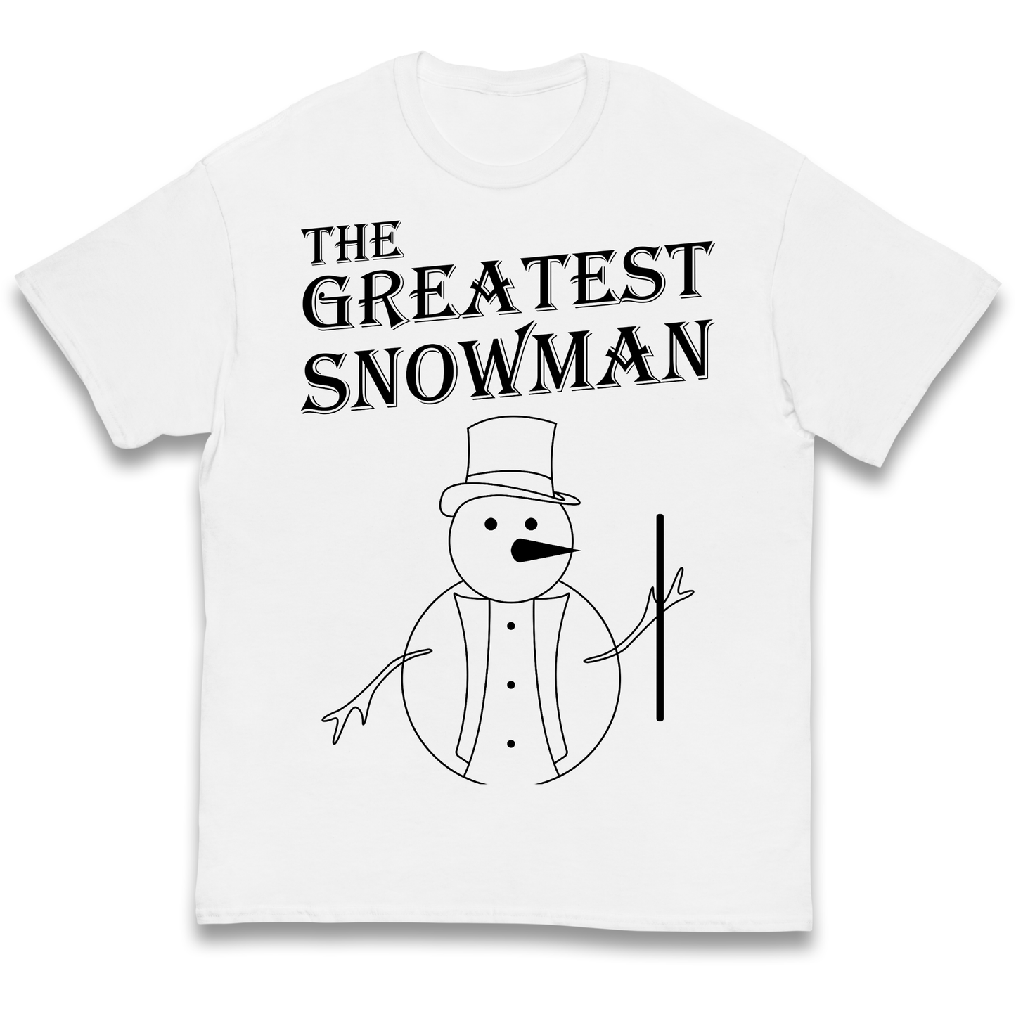 The Greatest Snowman Christmas kids t shirt