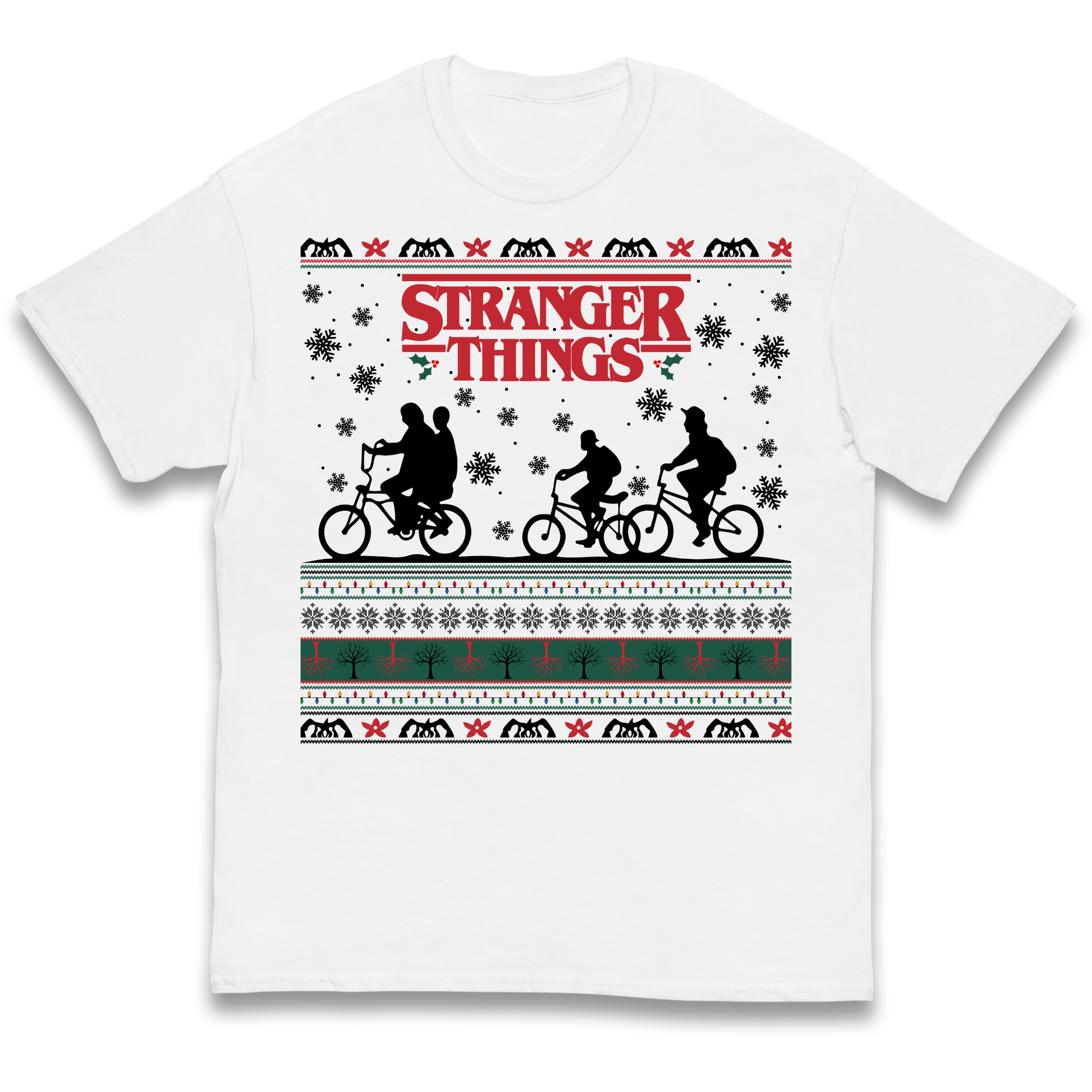Stranger Things Christmas kids t shirt