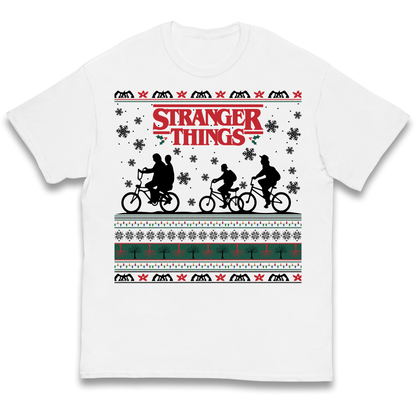 Stranger Things Christmas kids t shirt
