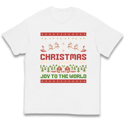Christmas Joy to the World Christmas kids t shirt