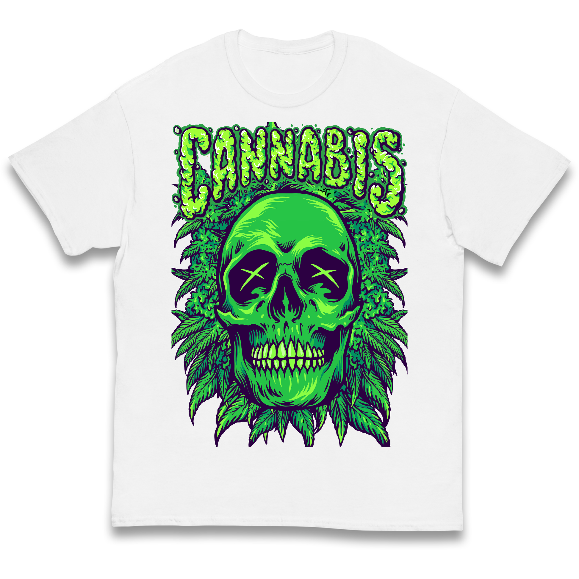 Cannabis Skull kids t shirt