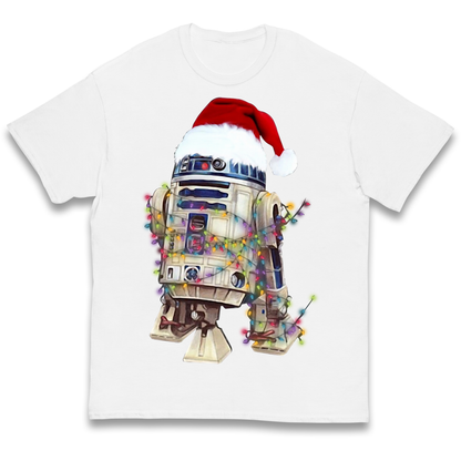 R2D2 Christmas Santa Christmas kids t shirt