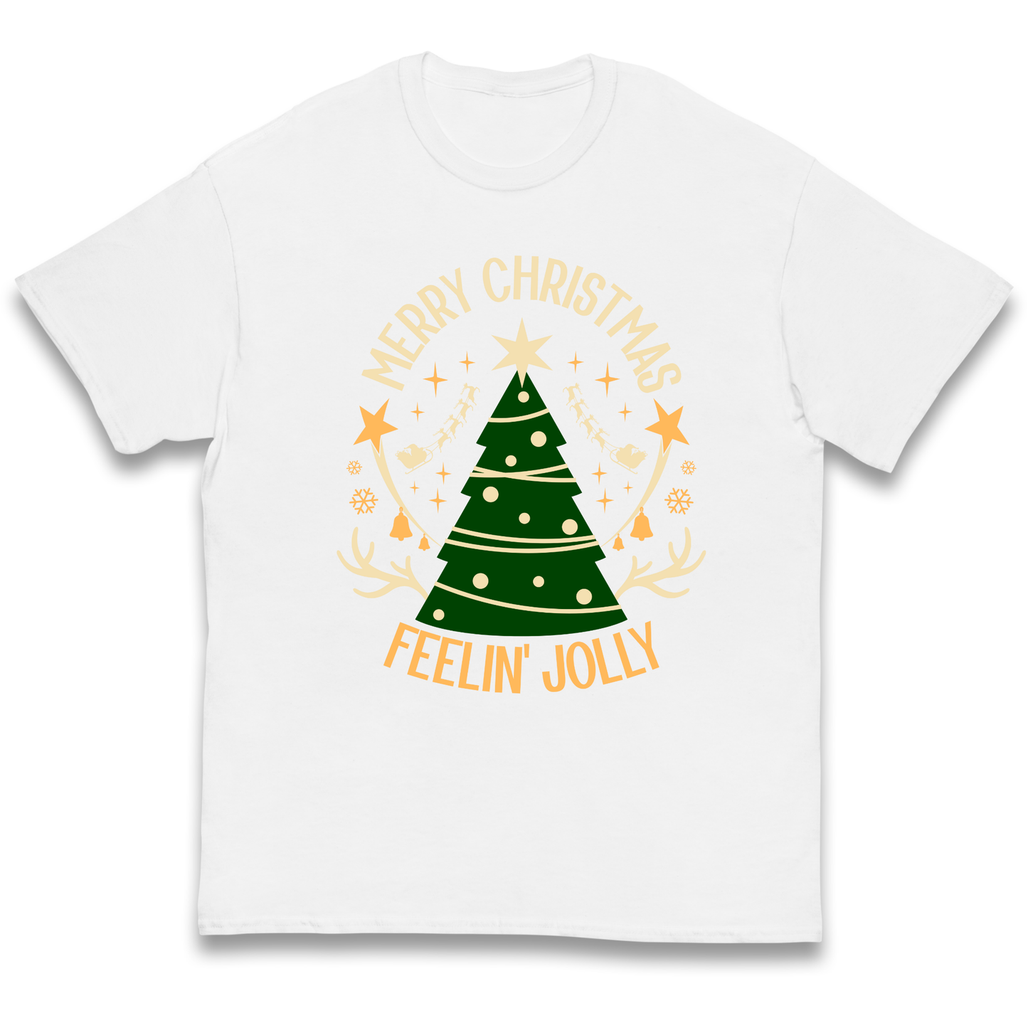 Merry Christmas Feeling Jolly Christmas kids t shirt