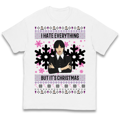 Wednesday addams Christmas Kids T Shirt