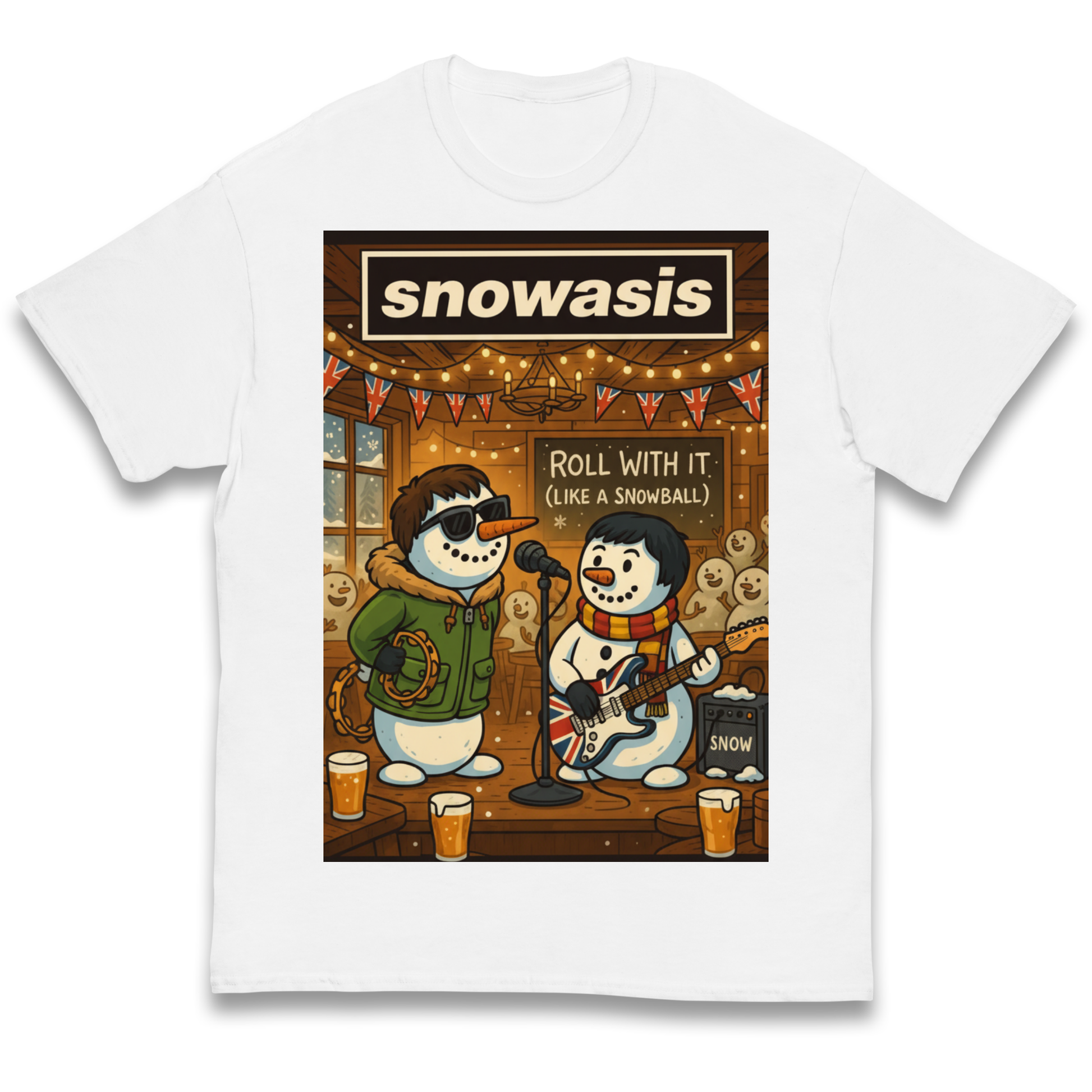 Snowasis Roll Christmas Kids T Shirt
