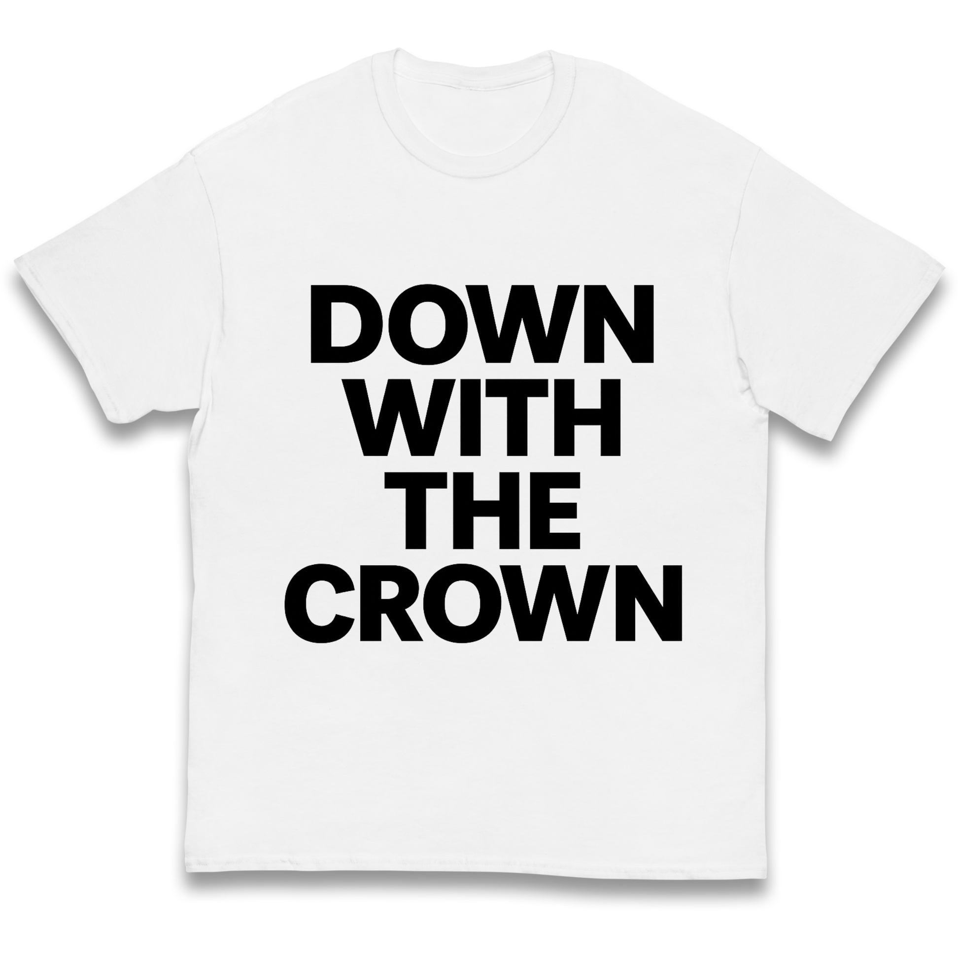 DOWN WITH THE CROWN kids t shirt