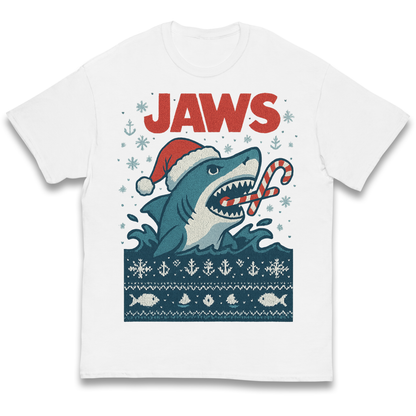 Jaws Christmas kids t shirt