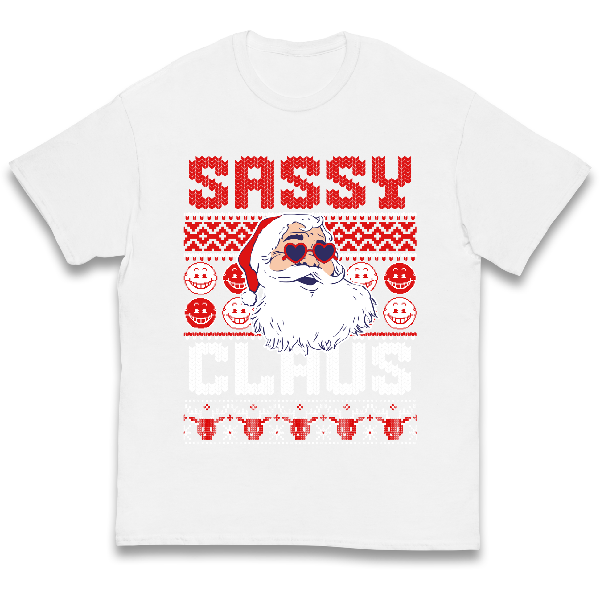 Sassy Claus Santa Christmas kids t shirt