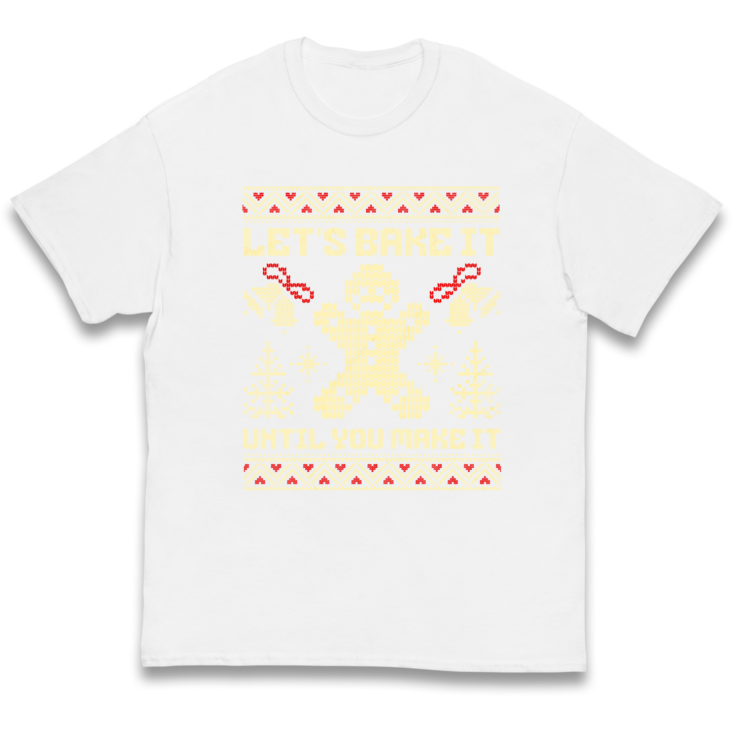 Lets Bake It Until You Make it Christmas kids t shirt