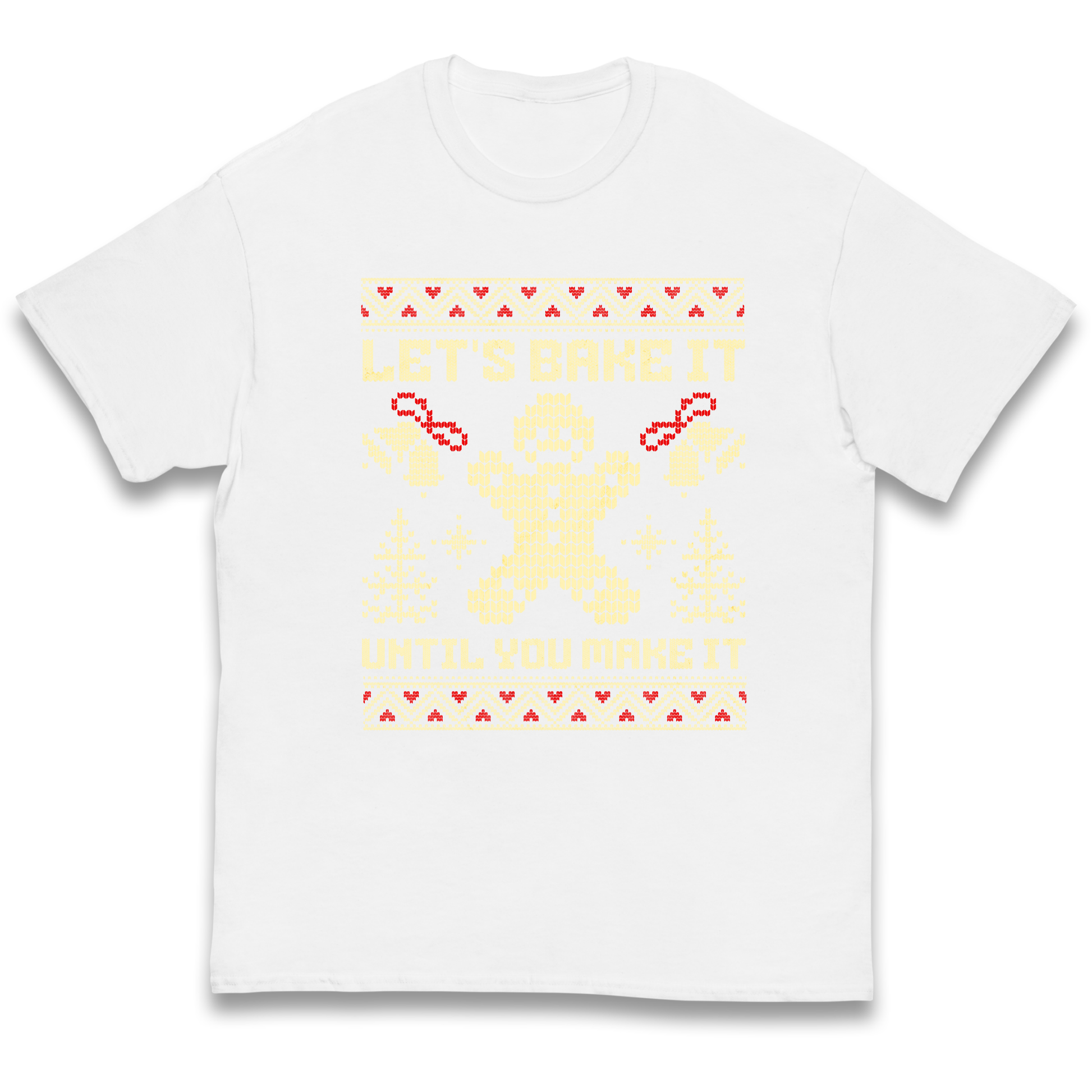 Lets Bake It Until You Make it Christmas kids t shirt