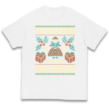 HO HO Home For the Holidays Christmas kids t shirt