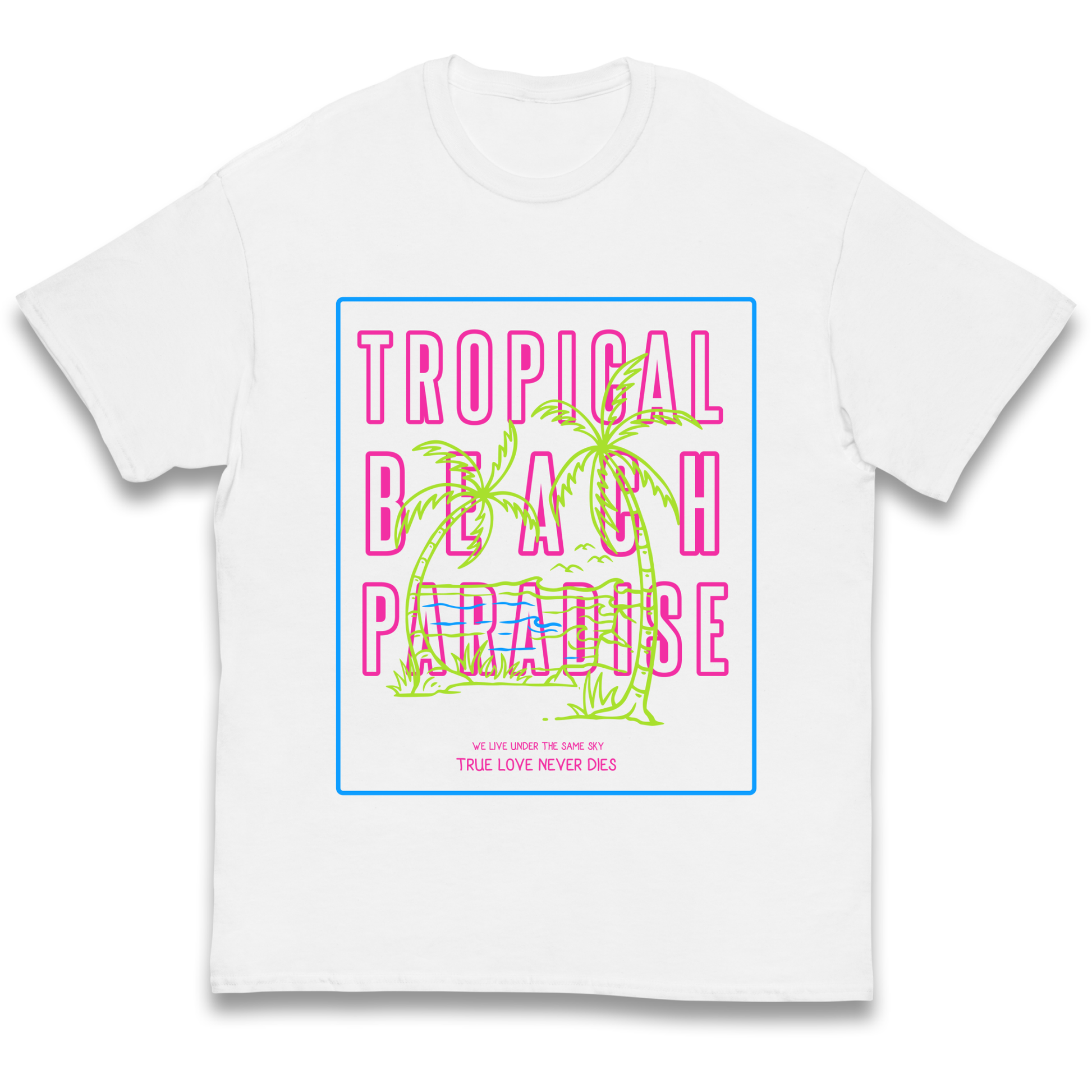 Tropical Beach Paradise kids t shirt