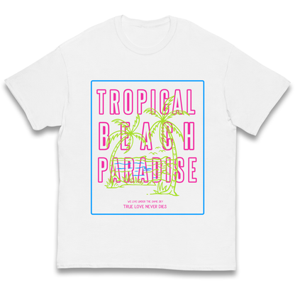 Tropical Beach Paradise kids t shirt