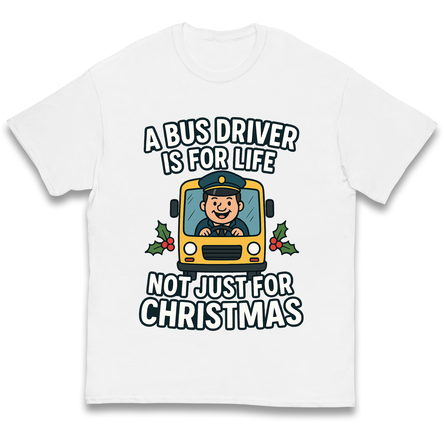 Bus Driver Christmas Kids T Shirt