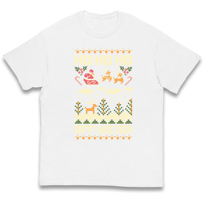 Have Yourself a HO HO HO Off we Go Christmas kids t shirt