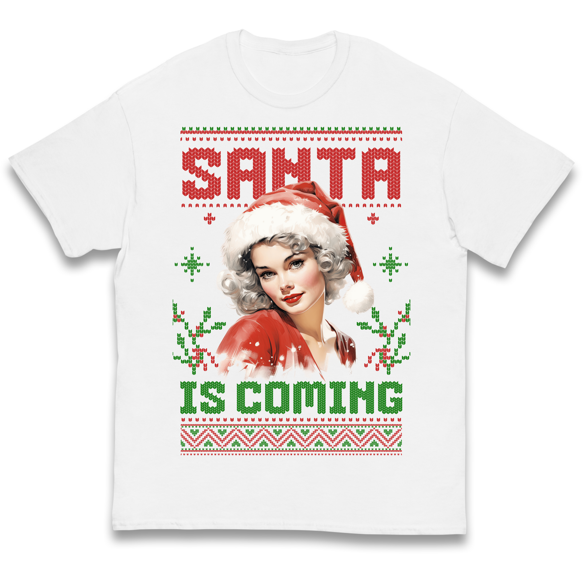 Santa is Coming Christmas kids t shirt
