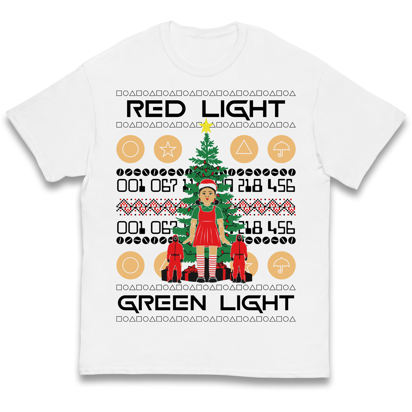 Squid Game Christmas Kids T Shirt