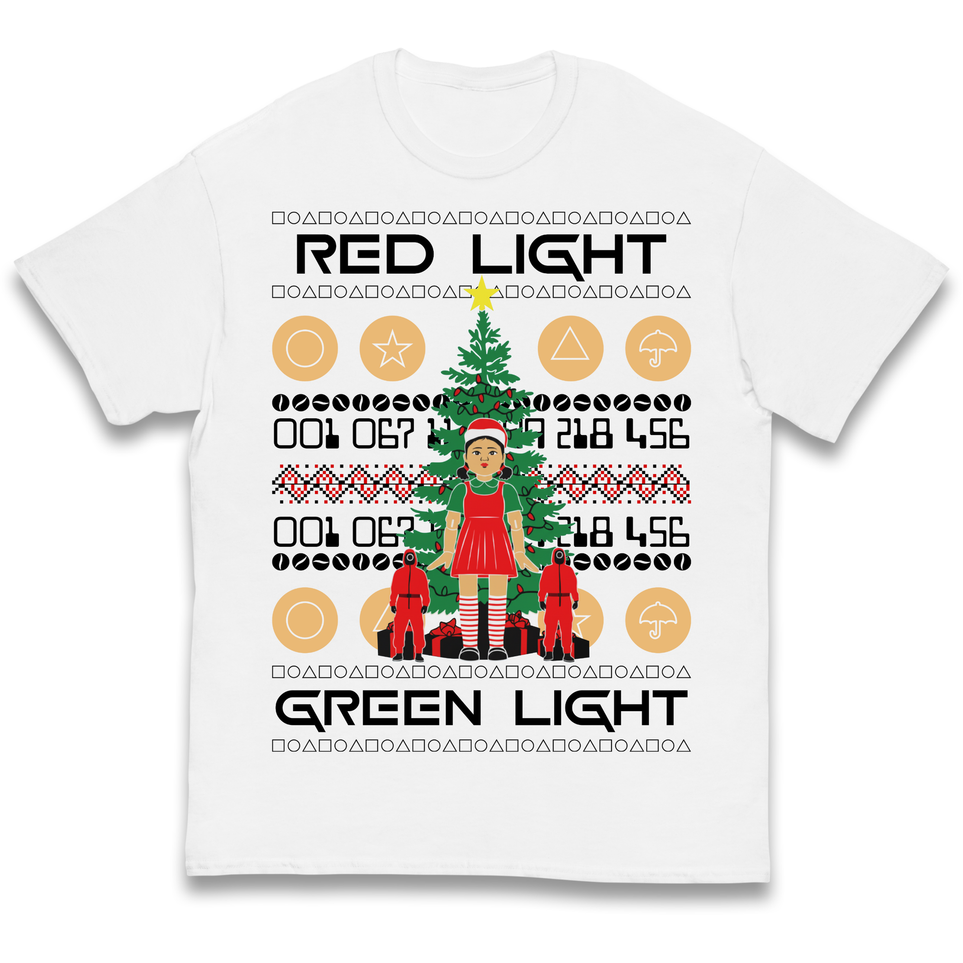 Squid Game Christmas Kids T Shirt