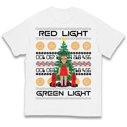 Squid Game Christmas Kids T Shirt
