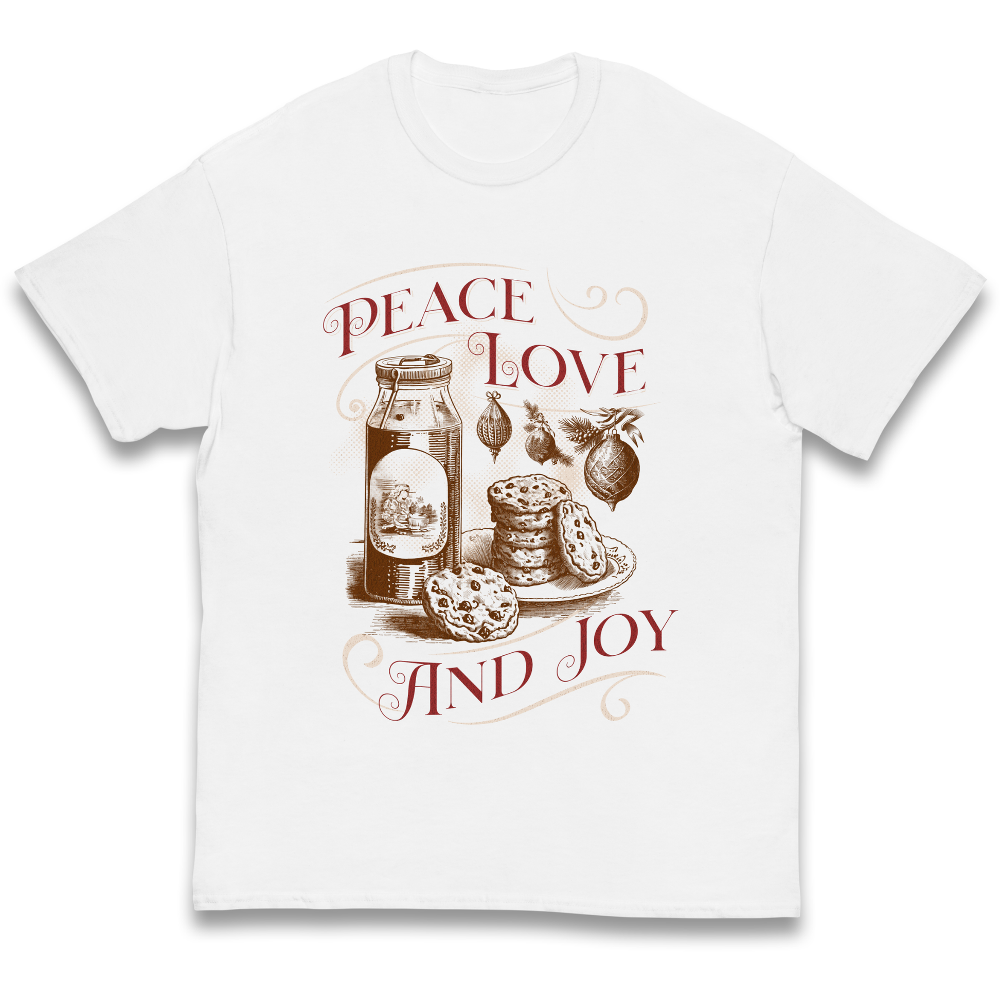 Peace Love And Joy Christmas kids t shirt