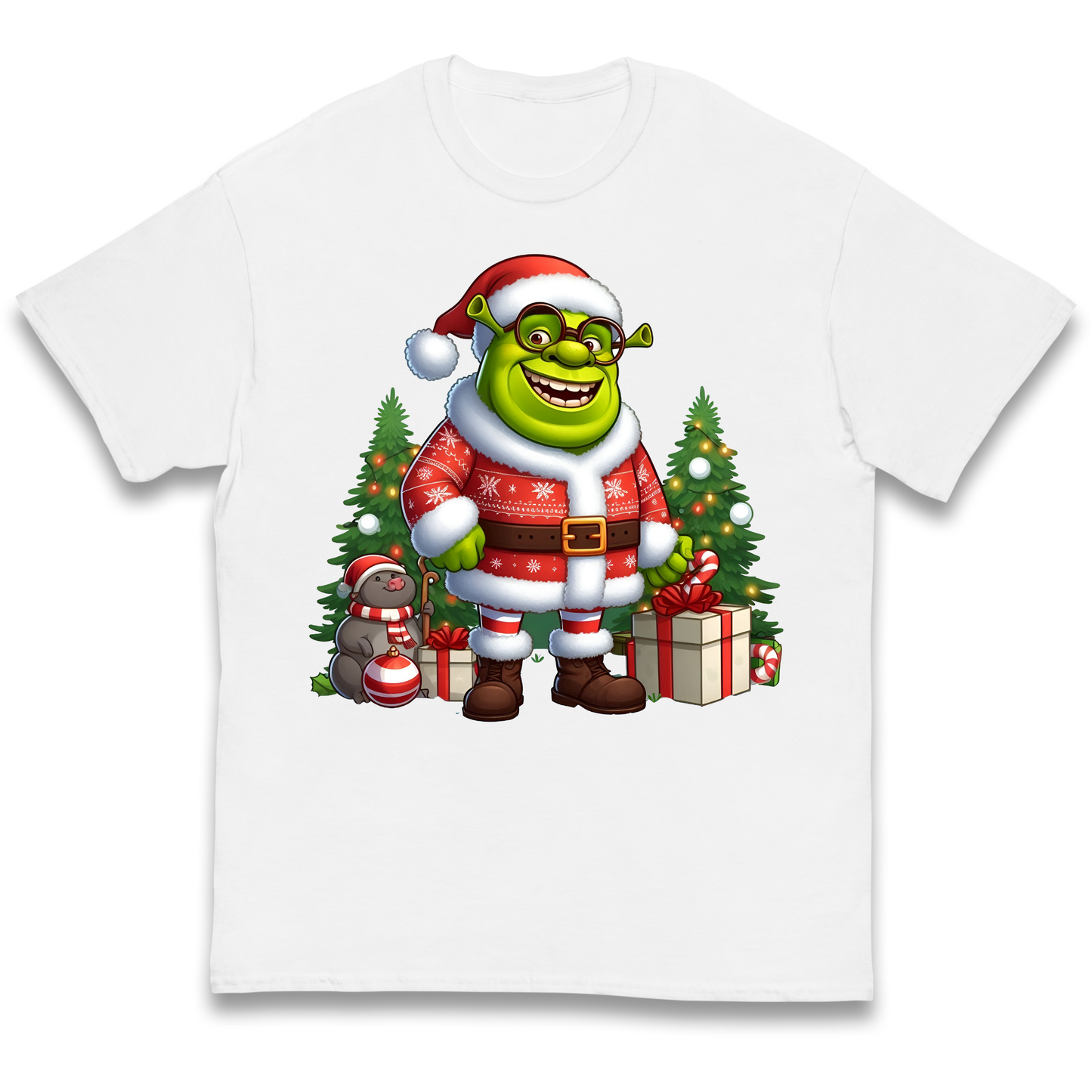 Shrek Santa Claus Presents kids t shirt