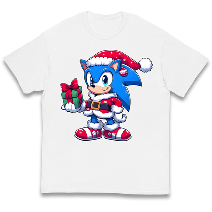 Sonic The Hedgehog Santa kids t shirt