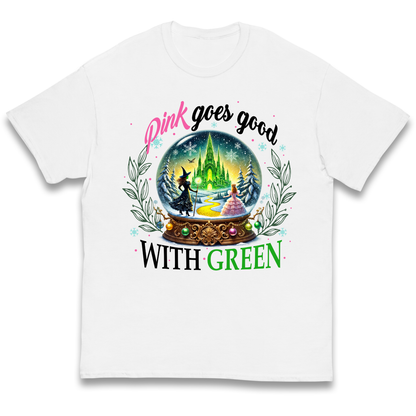 Wicked Pink Goes Good With Green Kids T Shirt 