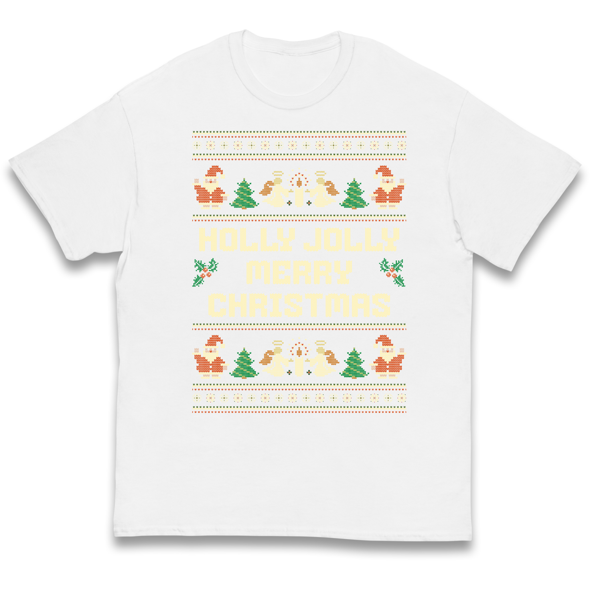 Holly Jolly Merry Christmas kids t shirt