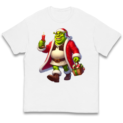 Shrek Santa Candle kids t shirt