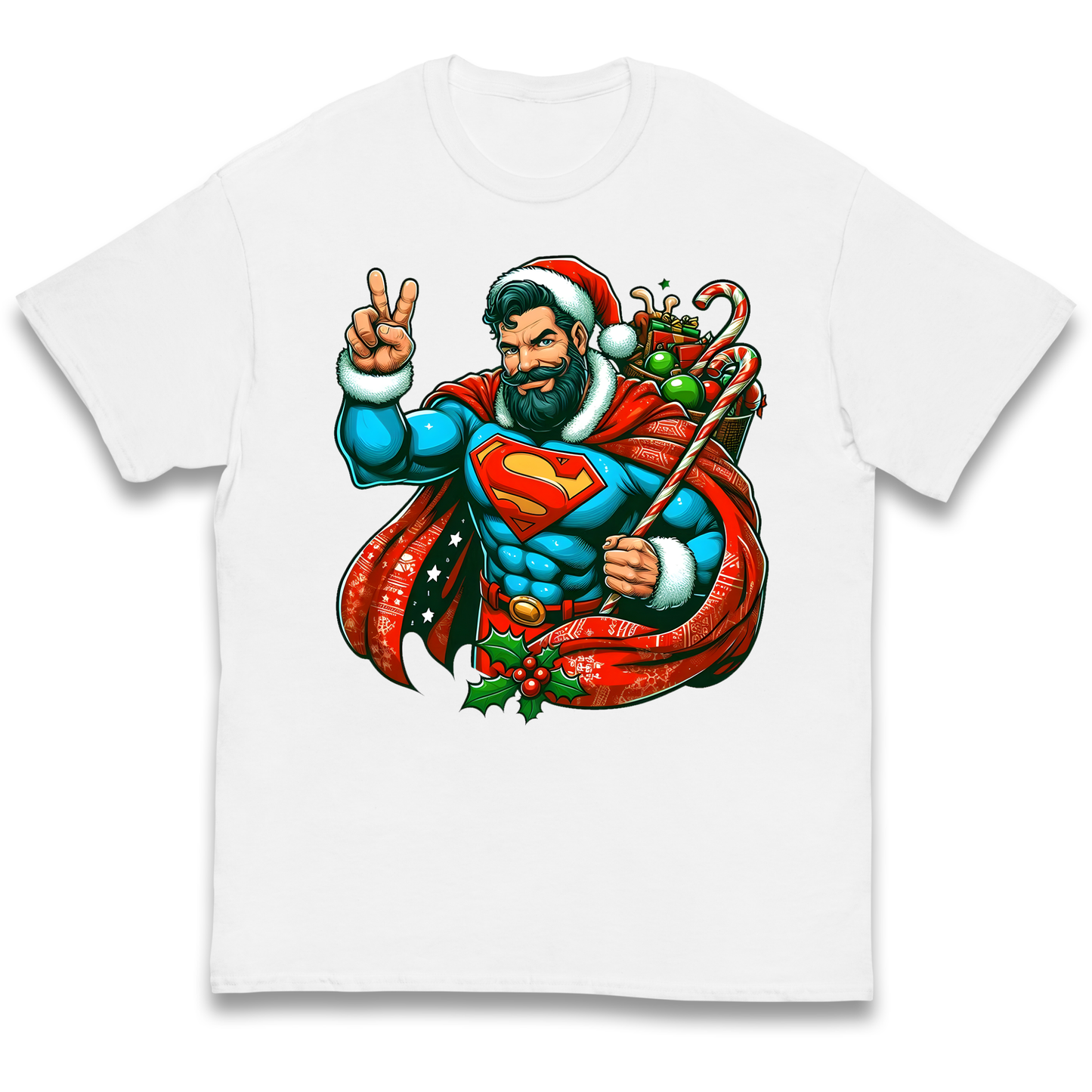 Superman Santa kids t shirt