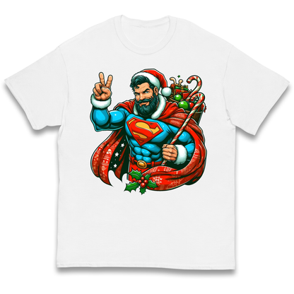 Superman Santa kids t shirt