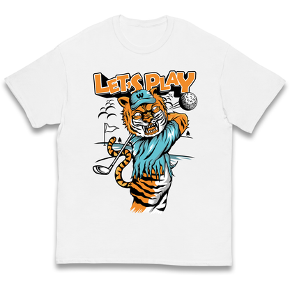 Lets Play Golf Tiger kids t shirt