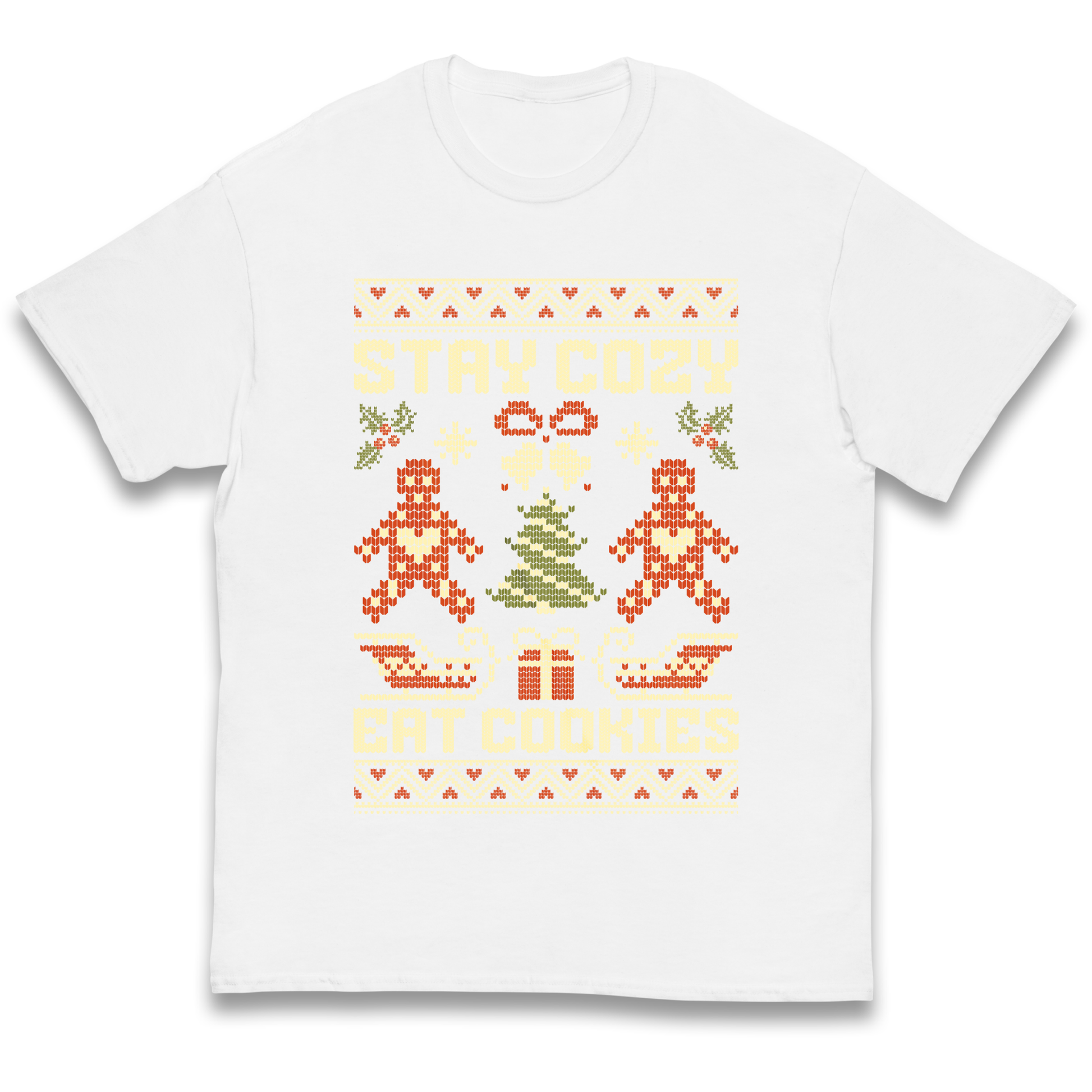Stay Cozy Eat Cookies Christmas kids t shirt