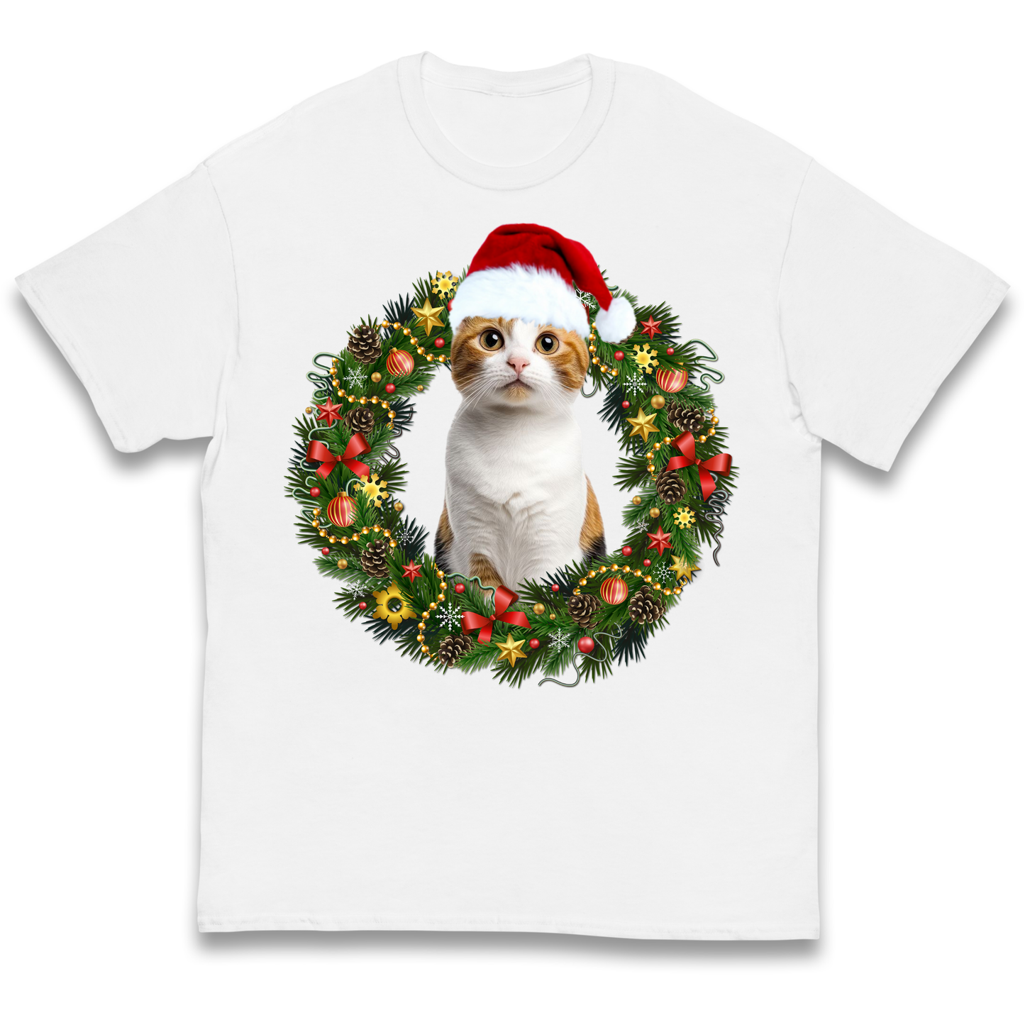 Cat Christmas kids t shirt