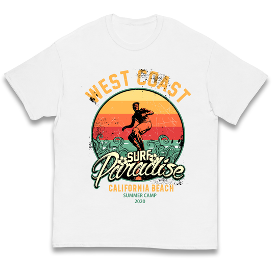 West Coast Surf Paradise kids t shirt