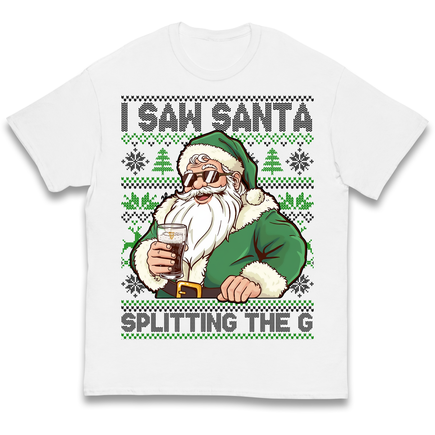 Santa Splitting The G Kids T Shirt