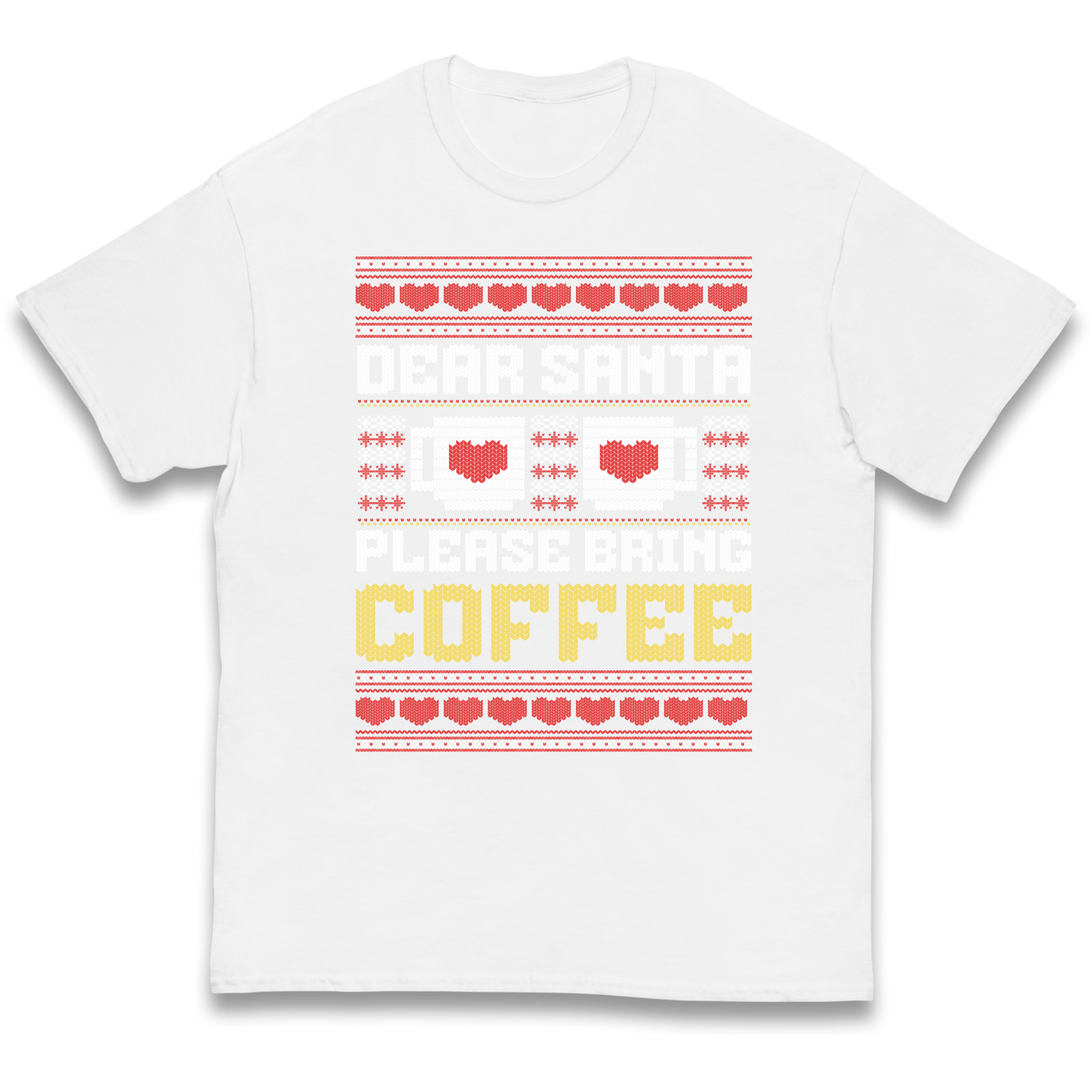 Dear Santa Please Bring Coffee kids t shirt