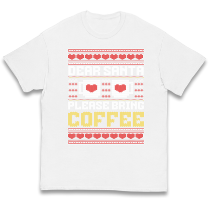 Dear Santa Please Bring Coffee kids t shirt