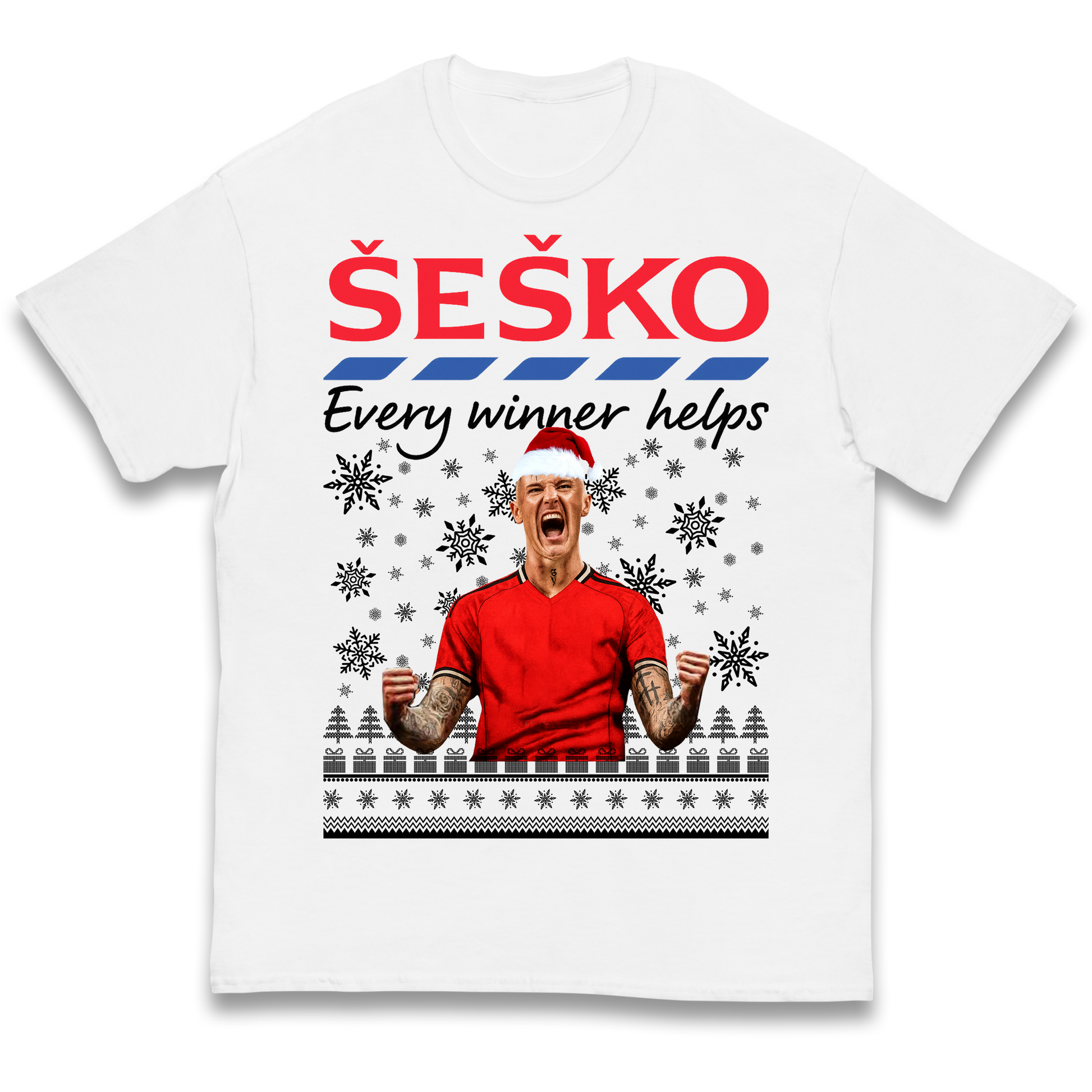 Benjamin Sesko Christmas Kids T Shirt