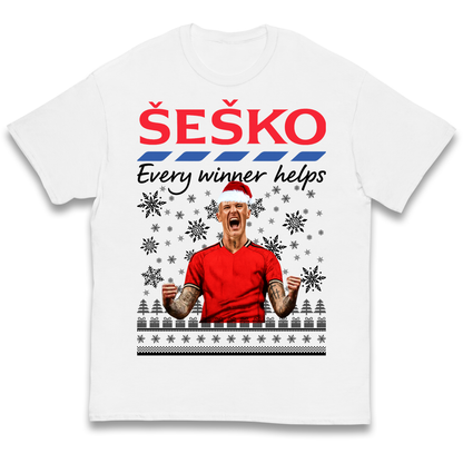 Benjamin Sesko Christmas Kids T Shirt