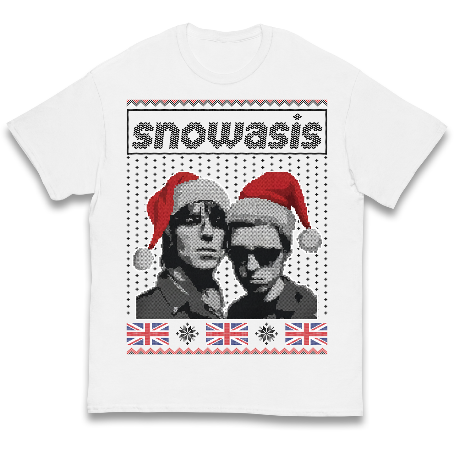 Snowasis Union Jack Christmas Kids T Shirt