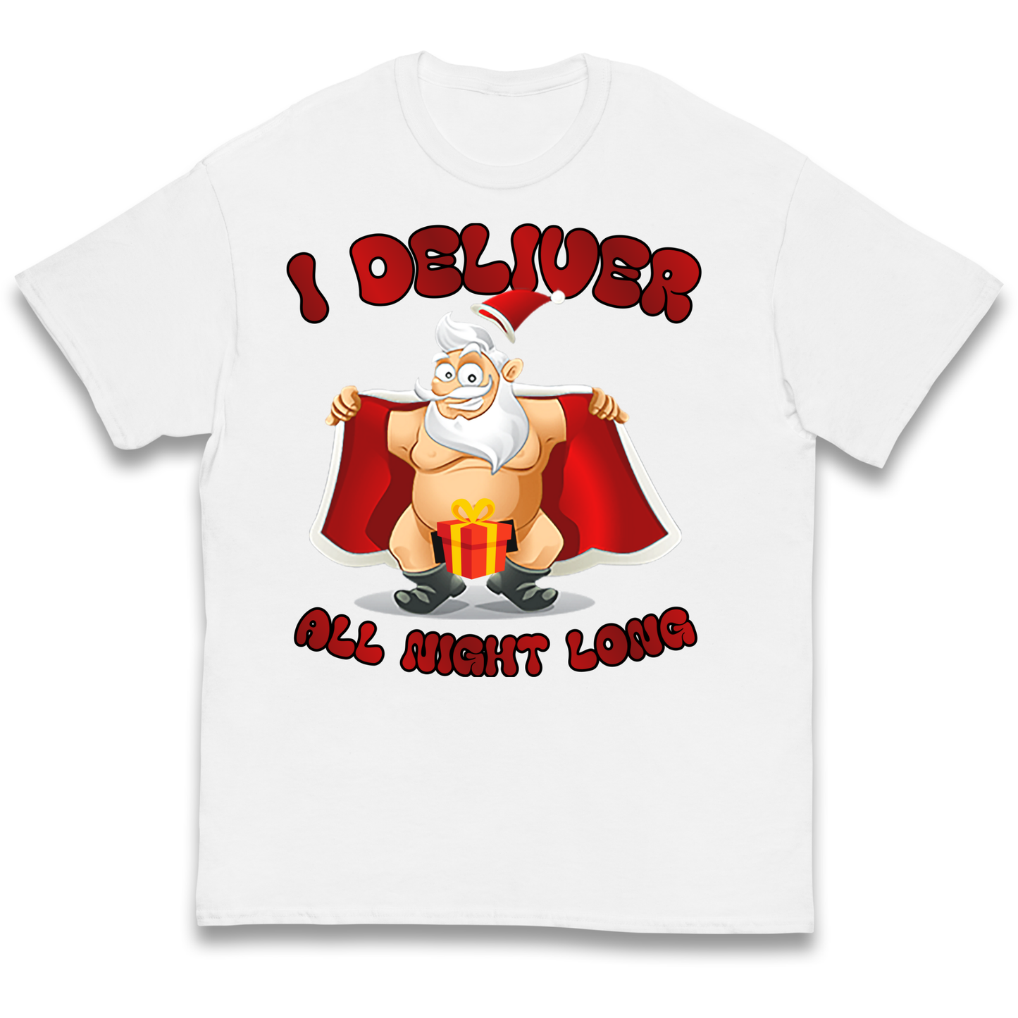 Santa Claus I Deliver All Night Long Christmas kids t shirt