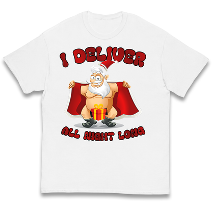 Santa Claus I Deliver All Night Long Christmas kids t shirt