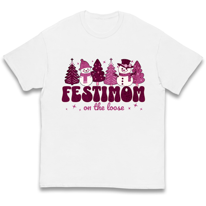 Festimom on The Loose kids t shirt