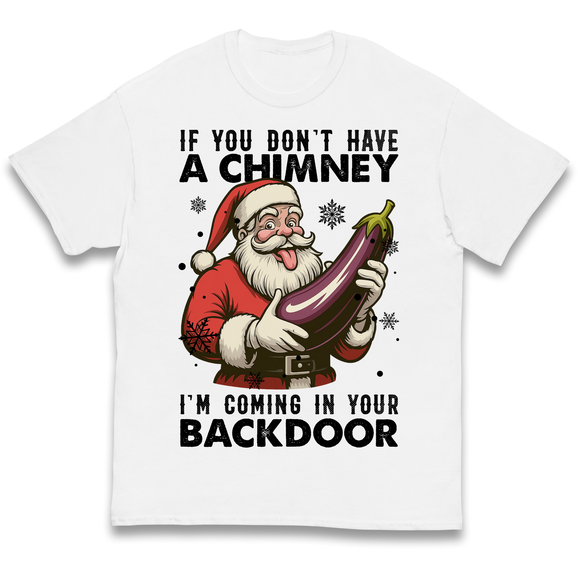 Santa Back Door Kids T Shirt