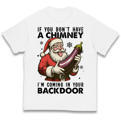 Santa Back Door Kids T Shirt