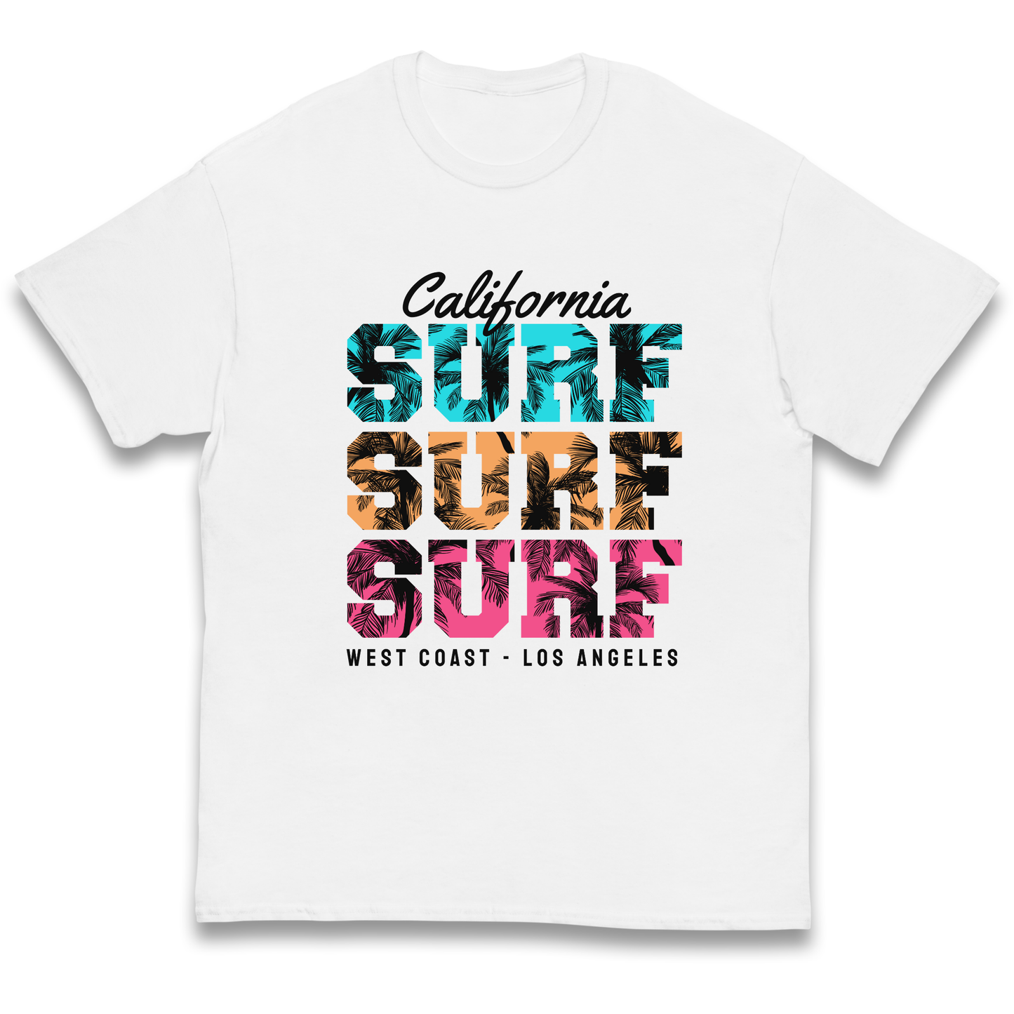 California Surf Surf Surf kids t shirt