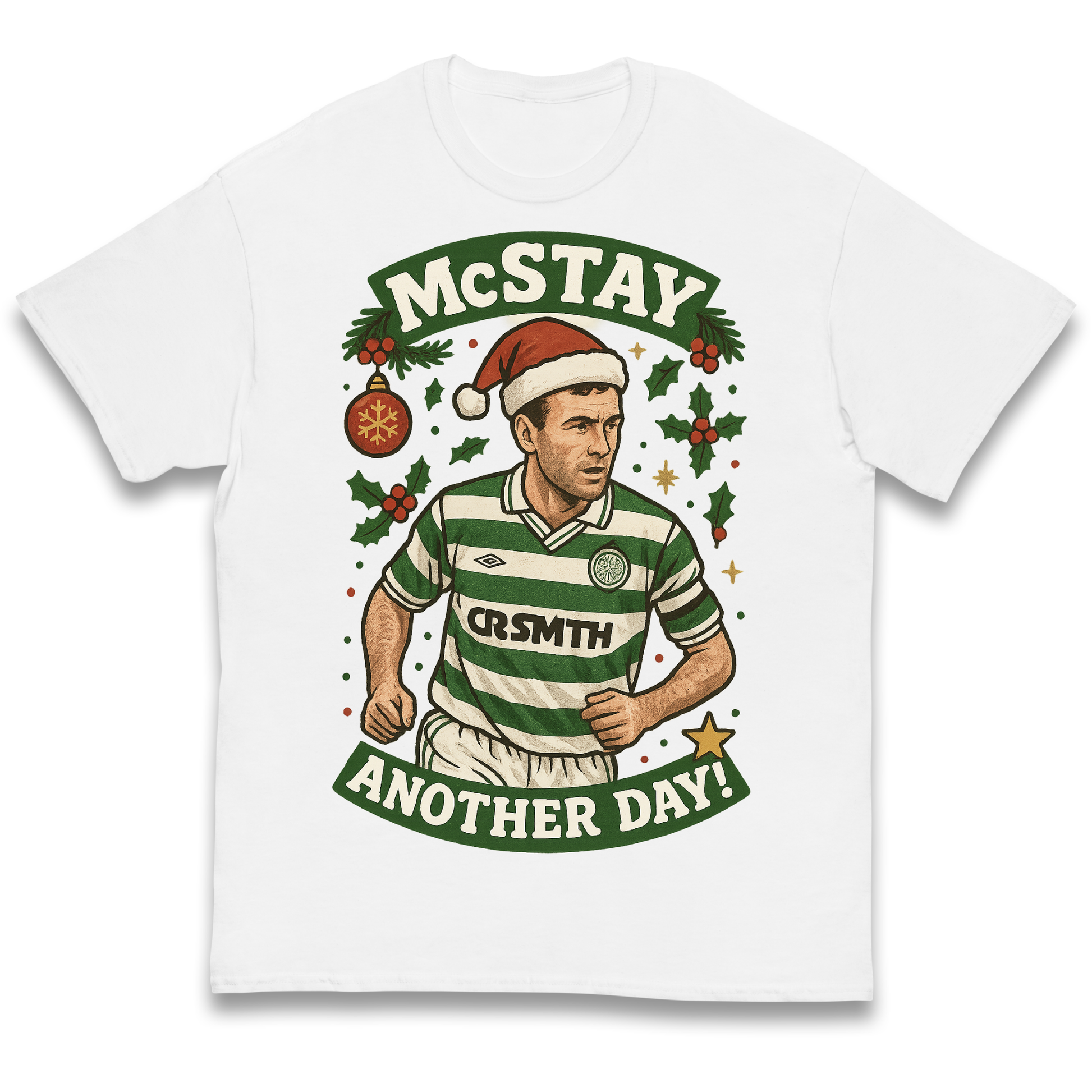 Paul McStay Celtic Christmas Kids T Shirt